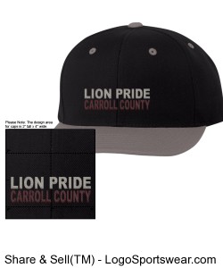 "LION PRIDE" BALLCAP CARROLL COUNTY GEORGIA Design Zoom